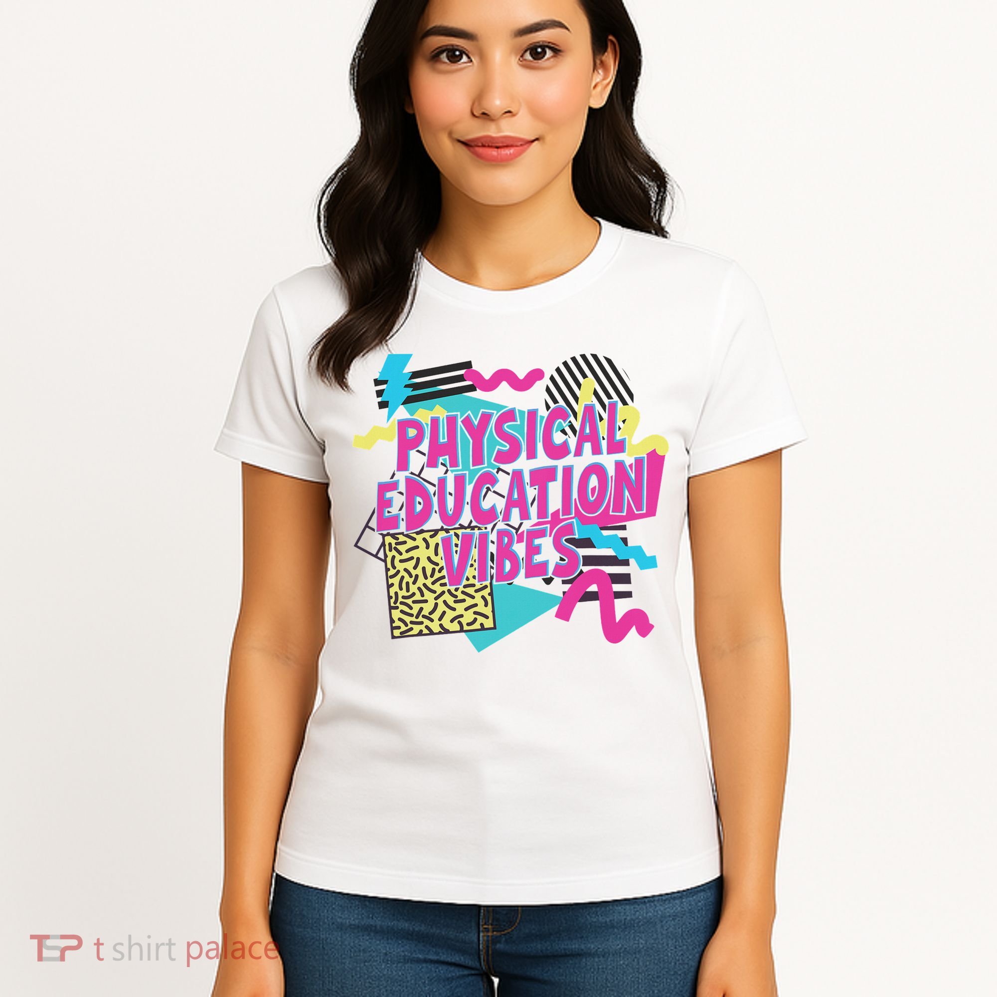 Retro Physical Education Vibes Gym Teacher Phys Ed Teacher Women's T-Shirt