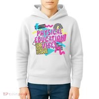 Retro Physical Education Vibes Gym Teacher Phys Ed Teacher Kids Hoodie thumb 4