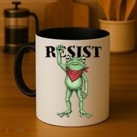 Resist Portland Frog Coffee Mug thumb 4