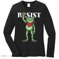 Resist Portland Frog Women's Long Sleeve Shirt thumb 0