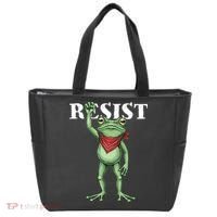 Resist Portland Frog Tote Bag thumb 0