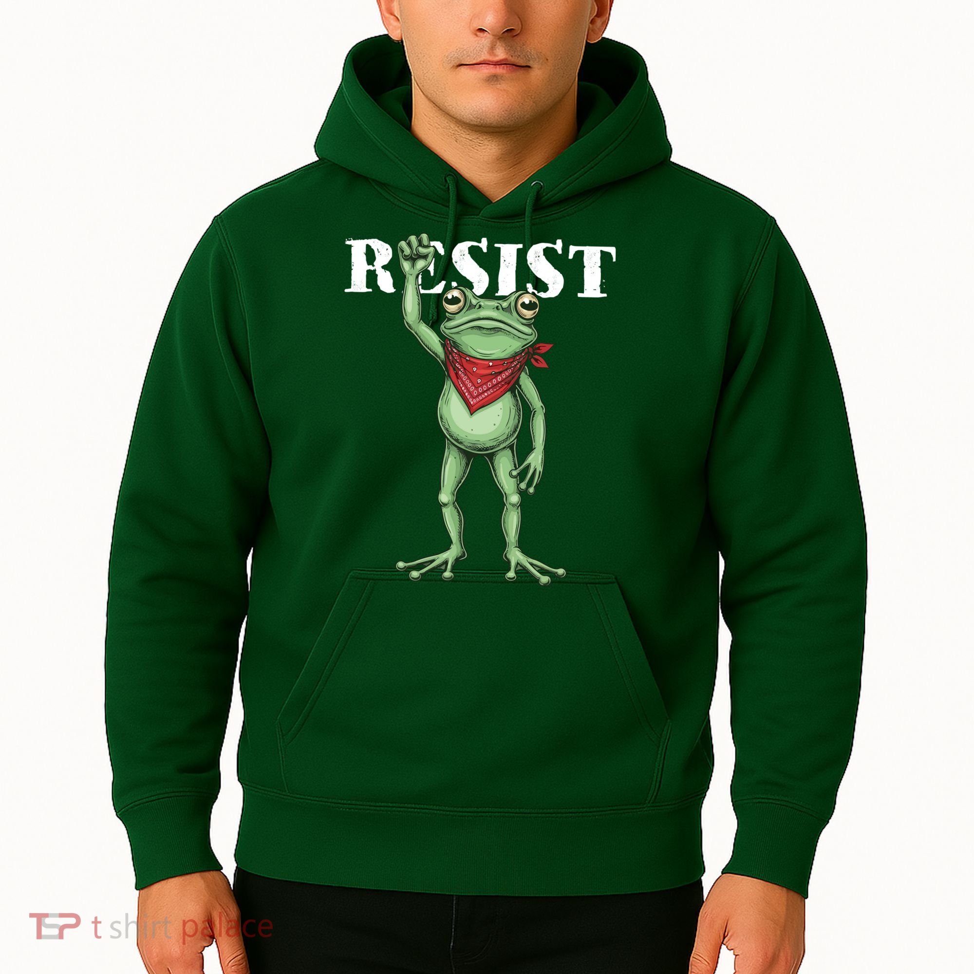 Resist Portland Frog Hoodie