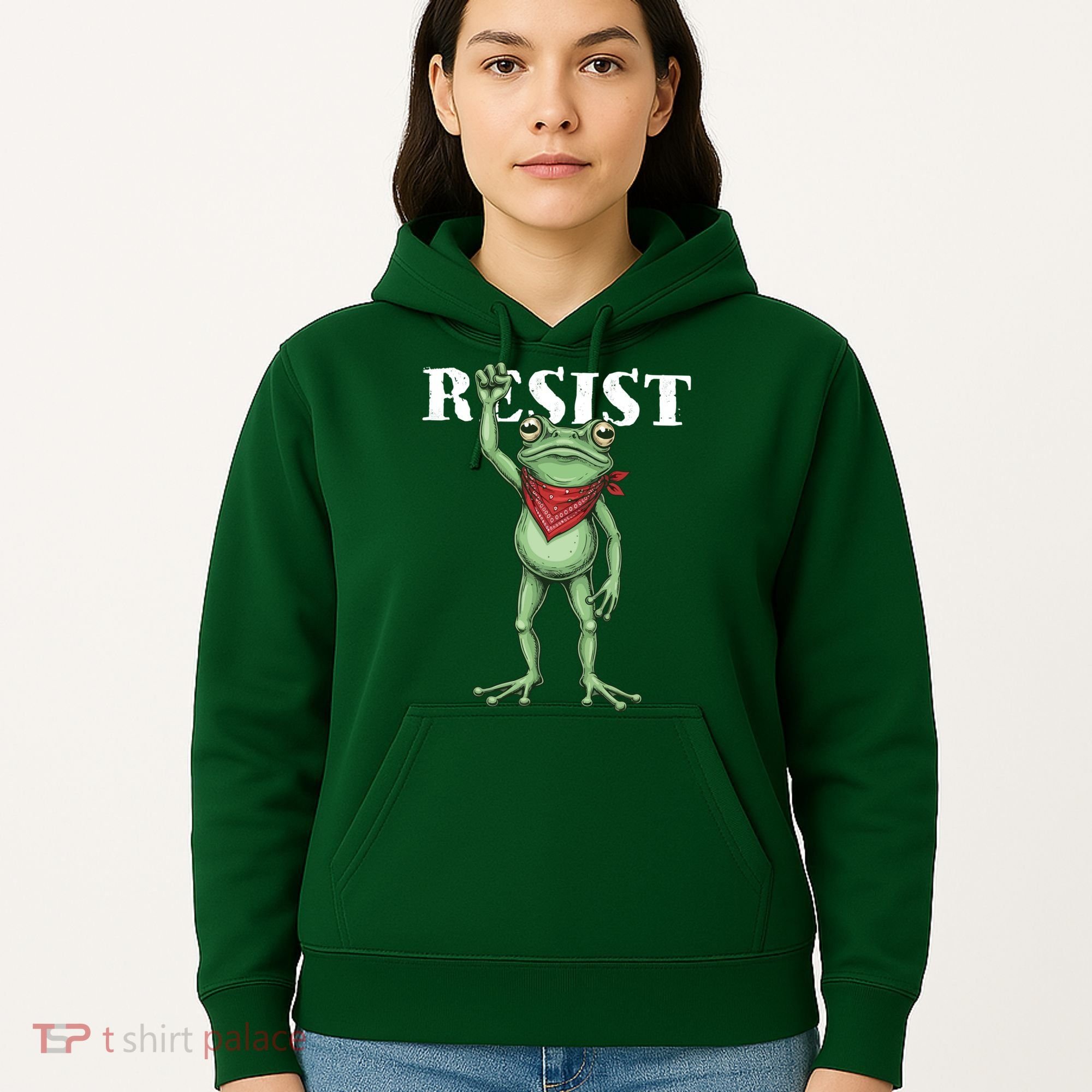 Resist Portland Frog Hoodie