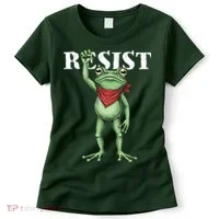Resist Portland Frog Women's T-Shirt thumb 0