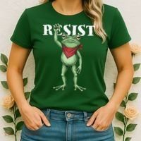 Resist Portland Frog Women's T-Shirt thumb 2