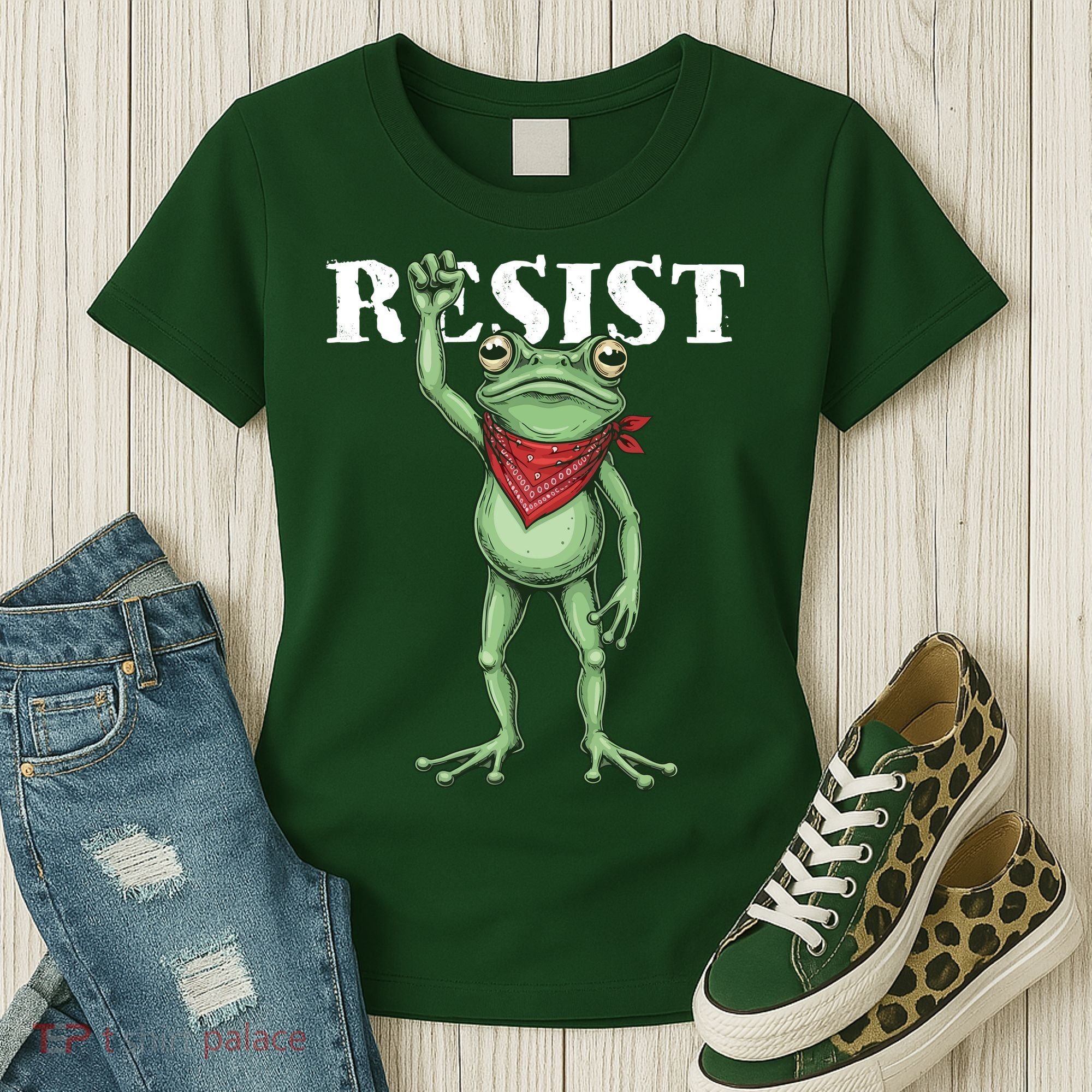 Resist Portland Frog Women's T-Shirt