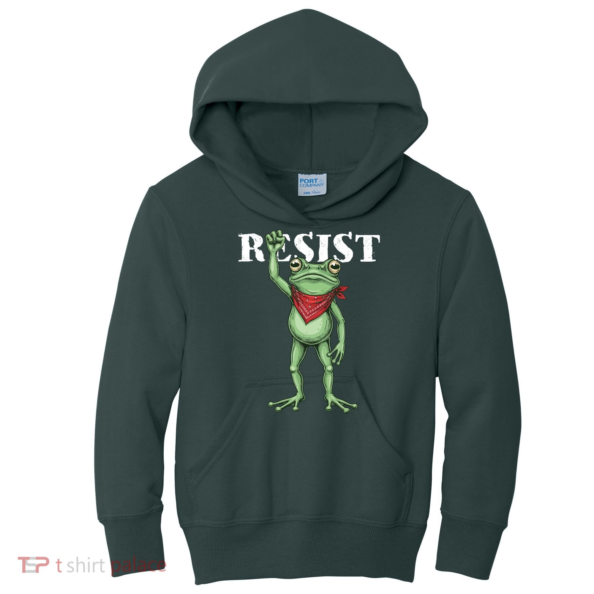 Resist Portland Frog Kids Hoodie