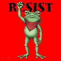 Resist Portland Frog Santa Hat thumb 1