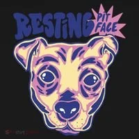 Resting Pit Face Funny Pit Bull Dog Toddler Hoodie thumb 2