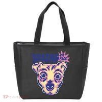 Resting Pit Face Funny Pit Bull Dog Tote Bag thumb 0