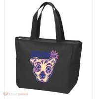 Resting Pit Face Funny Pit Bull Dog Tote Bag thumb 3