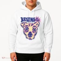 Resting Pit Face Funny Pit Bull Dog Hoodie thumb 2