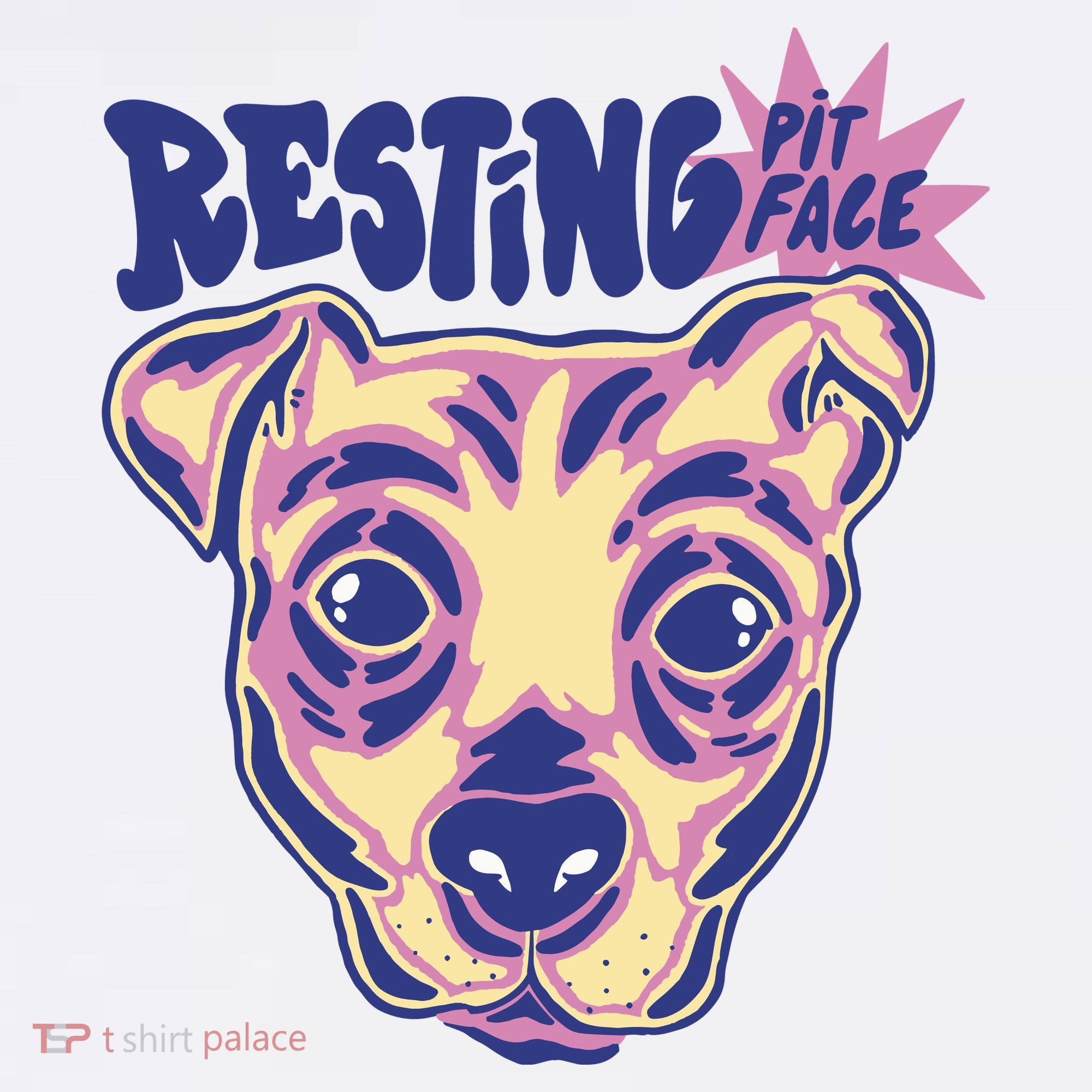 Resting Pit Face Funny Pit Bull Dog Long Sleeve Shirt