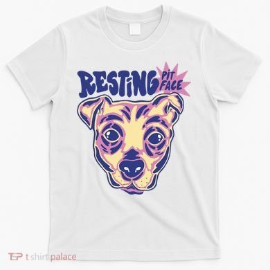 Resting Pit Face Funny Pit Bull Dog T-Shirt