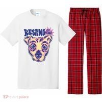 Resting Pit Face Funny Pit Bull Dog Pajama Set thumb 0