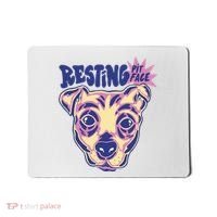 Resting Pit Face Funny Pit Bull Dog Mousepad thumb 0