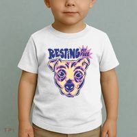 Resting Pit Face Funny Pit Bull Dog Toddler T-Shirt thumb 2