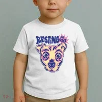 Resting Pit Face Funny Pit Bull Dog Toddler T-Shirt thumb 2