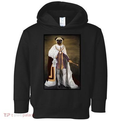 Royalty Pug Funny Toddler Hoodie
