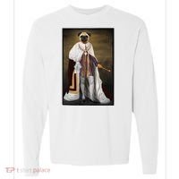 Royalty Pug Funny Comfort Colors Heavyweight Long Sleeve T-Shirt thumb 0