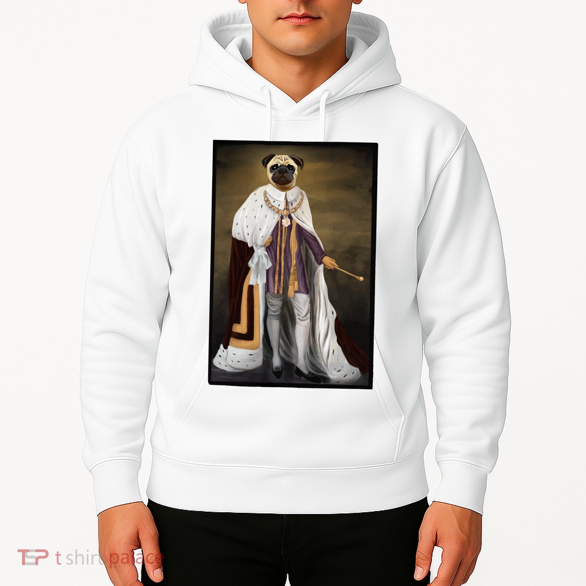 Royalty Pug Funny Hoodie