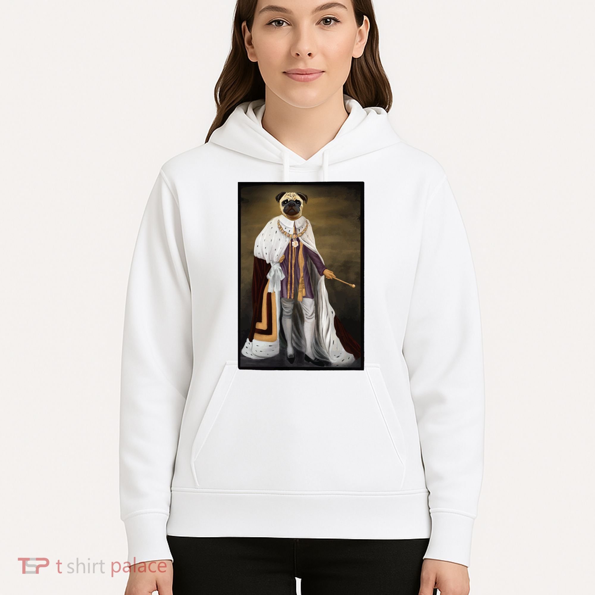 Royalty Pug Funny Hoodie