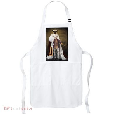Royalty Pug Funny Apron