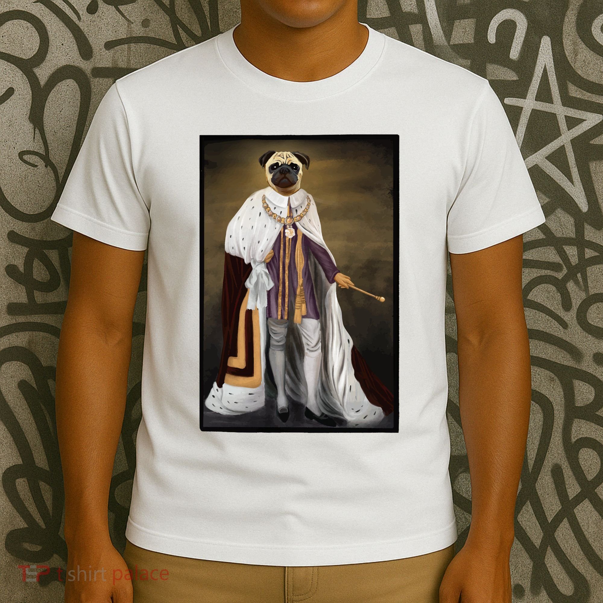 Royalty Pug Funny T-Shirt