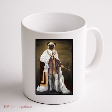 Royalty Pug Funny Coffee Mug back
