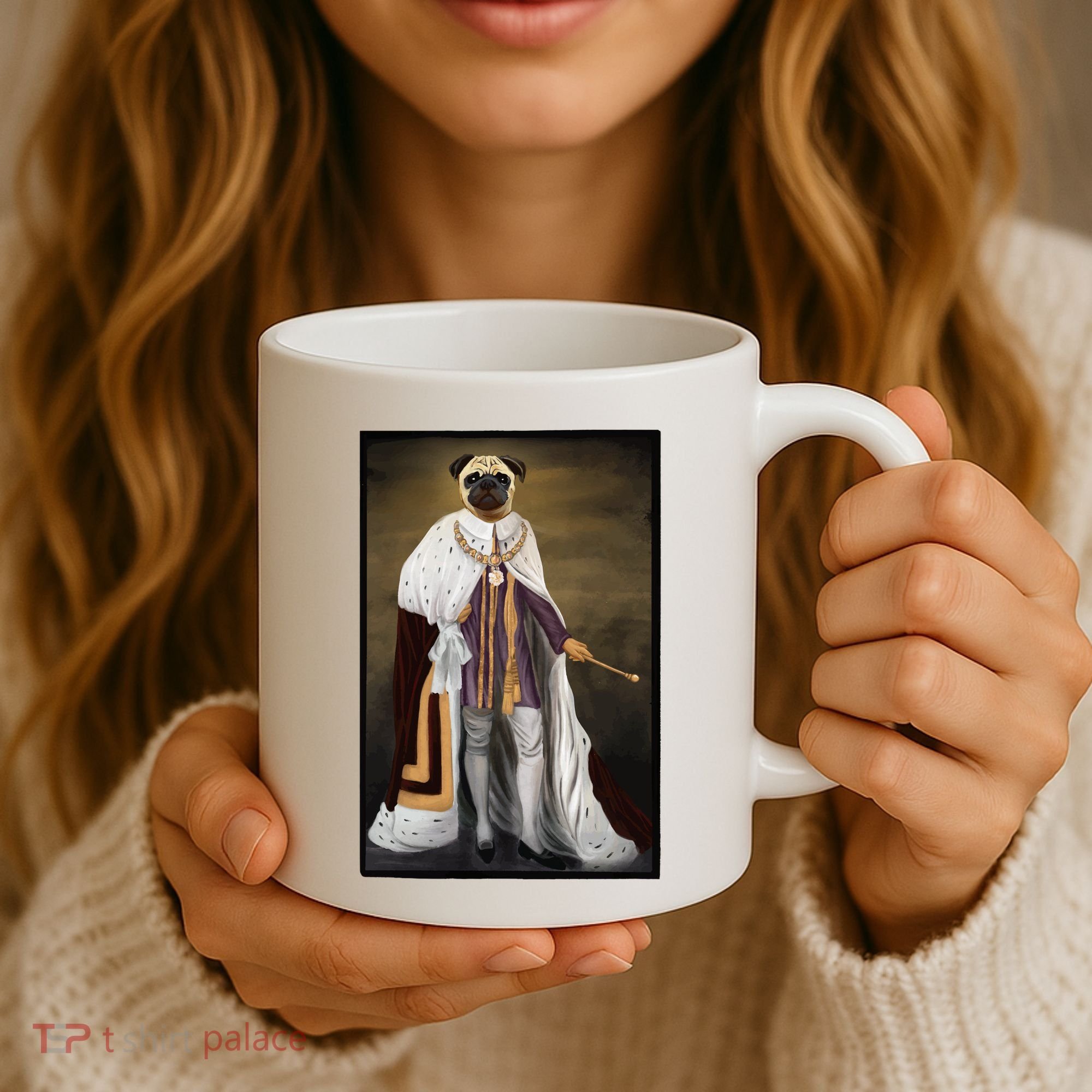 Royalty Pug Funny Coffee Mug