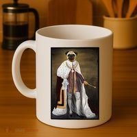 Royalty Pug Funny Coffee Mug thumb 4