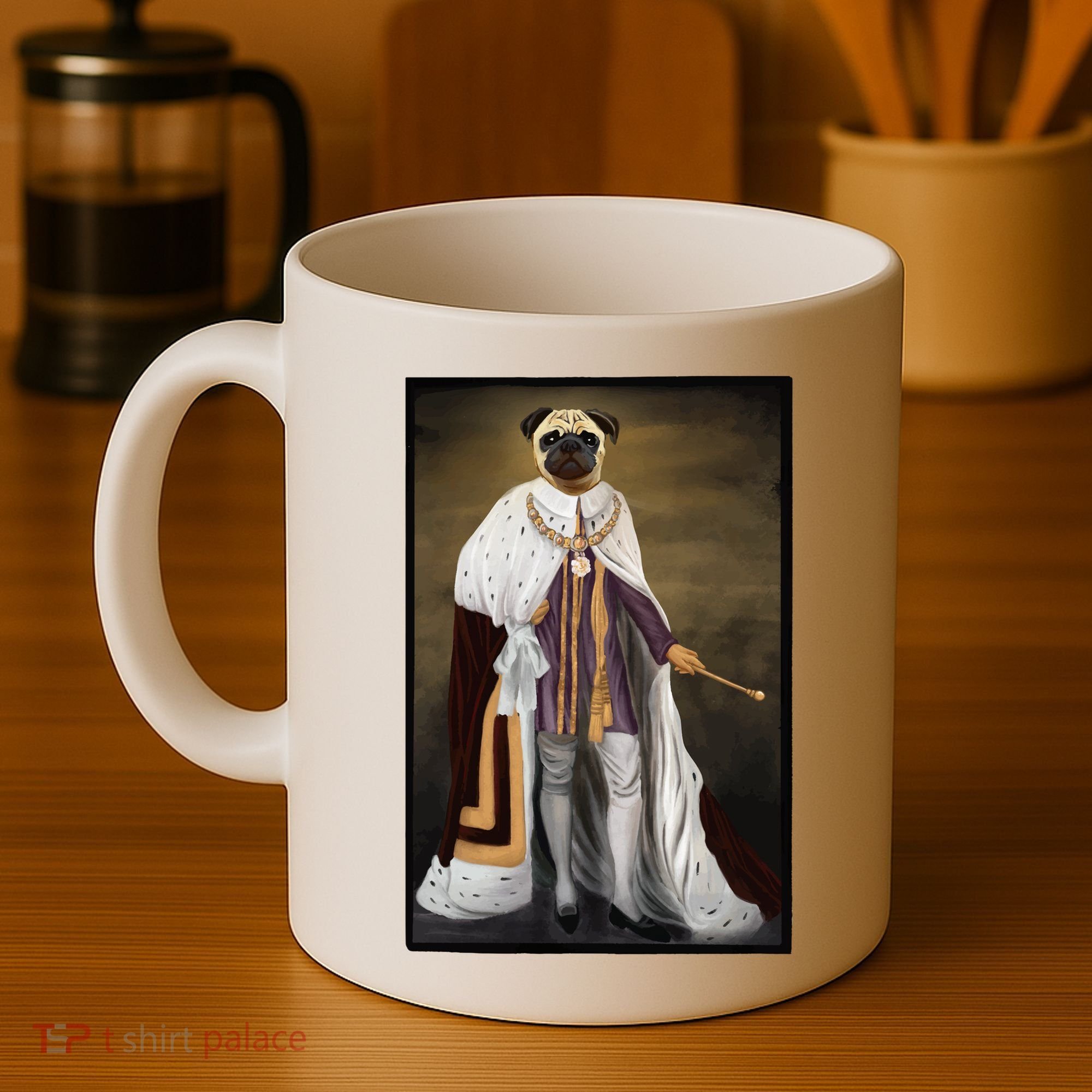Royalty Pug Funny Coffee Mug