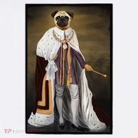 Royalty Pug Funny Women's Hoodie thumb 2
