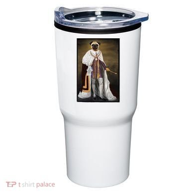 Royalty Pug Funny Tumbler