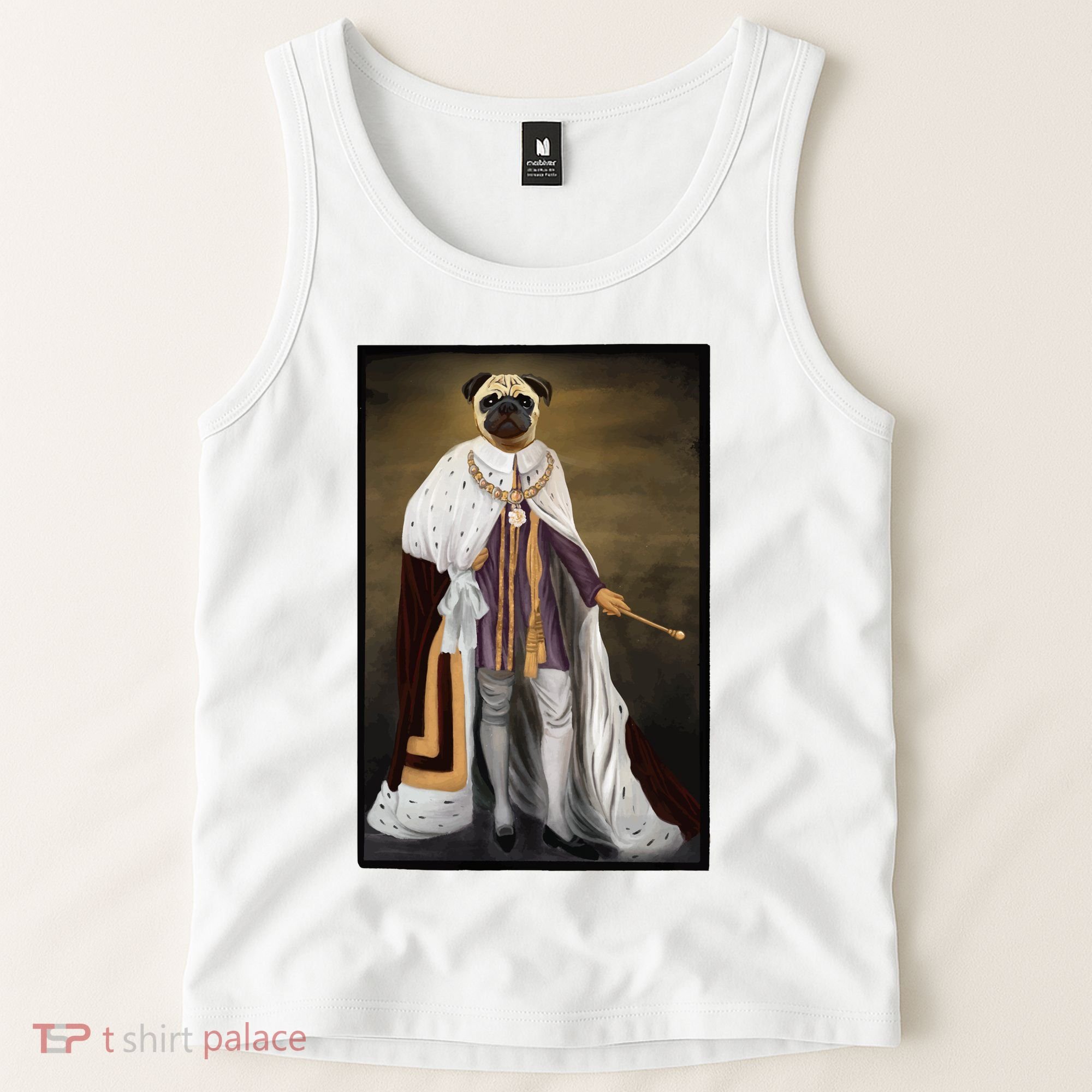 Royalty Pug Funny Tank Top