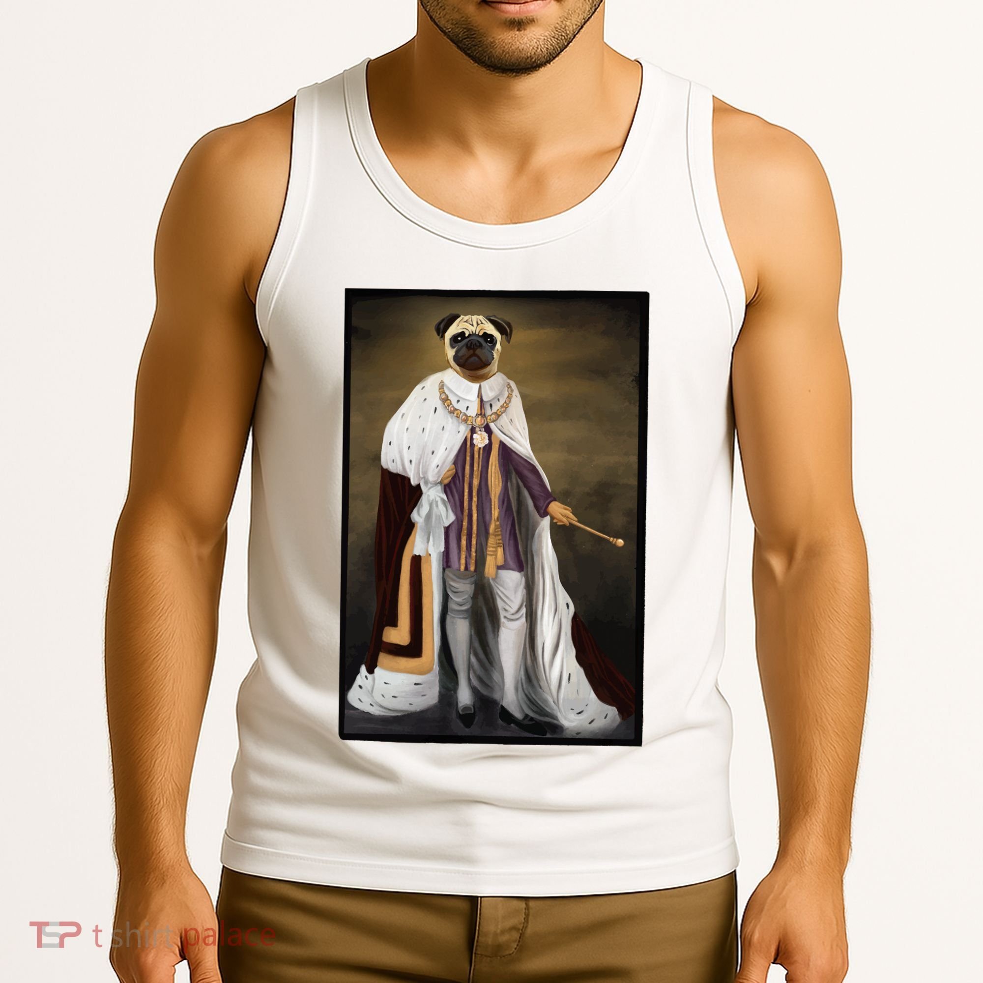 Royalty Pug Funny Tank Top