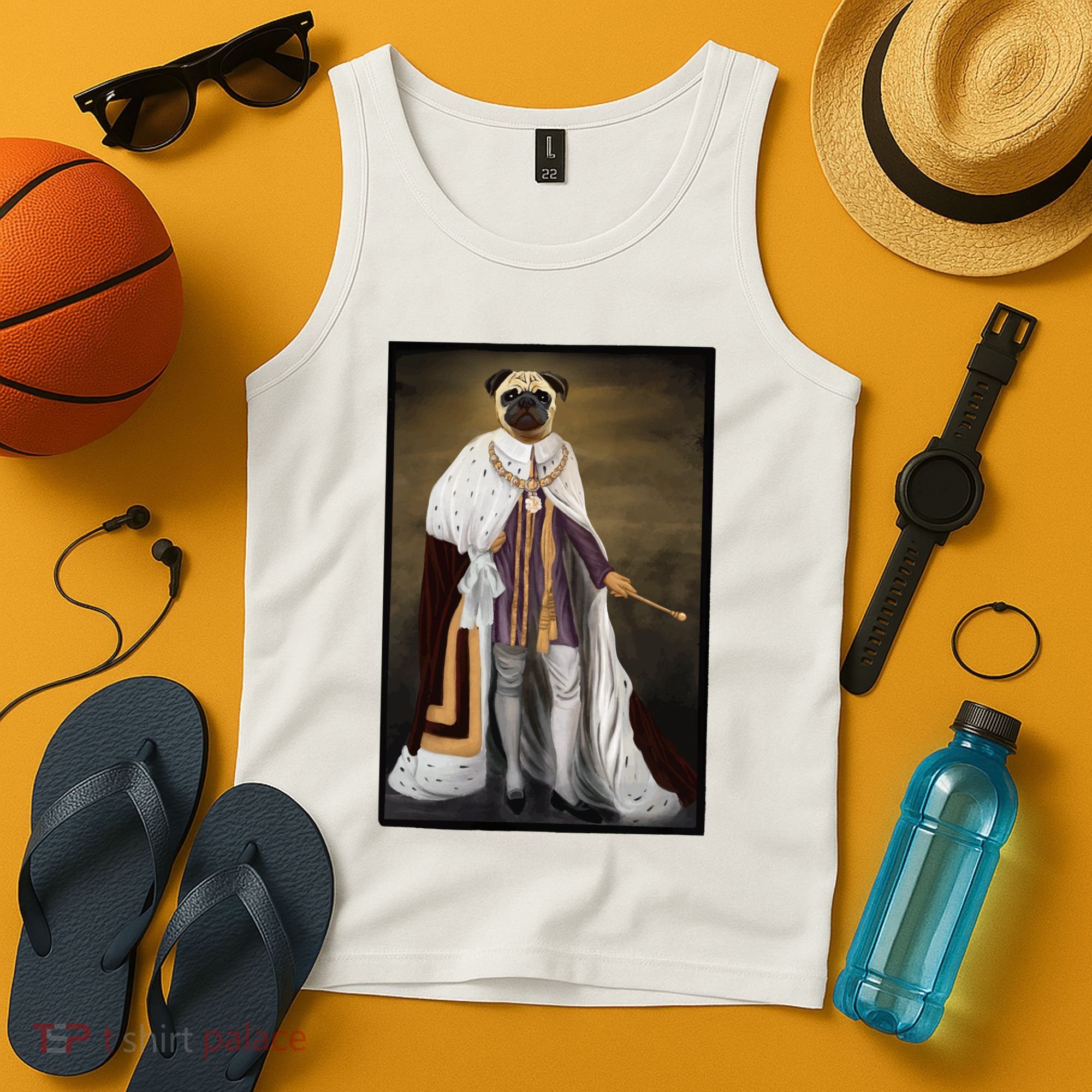 Royalty Pug Funny Tank Top