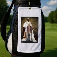 Royalty Pug Funny Golf Towel thumb 2