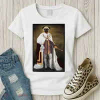 Royalty Pug Funny Women's T-Shirt thumb 3