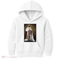Royalty Pug Funny Kids Hoodie thumb 0