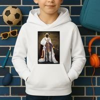 Royalty Pug Funny Kids Hoodie thumb 2