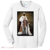 Royalty Pug Funny Kids Long Sleeve Shirt thumb 0