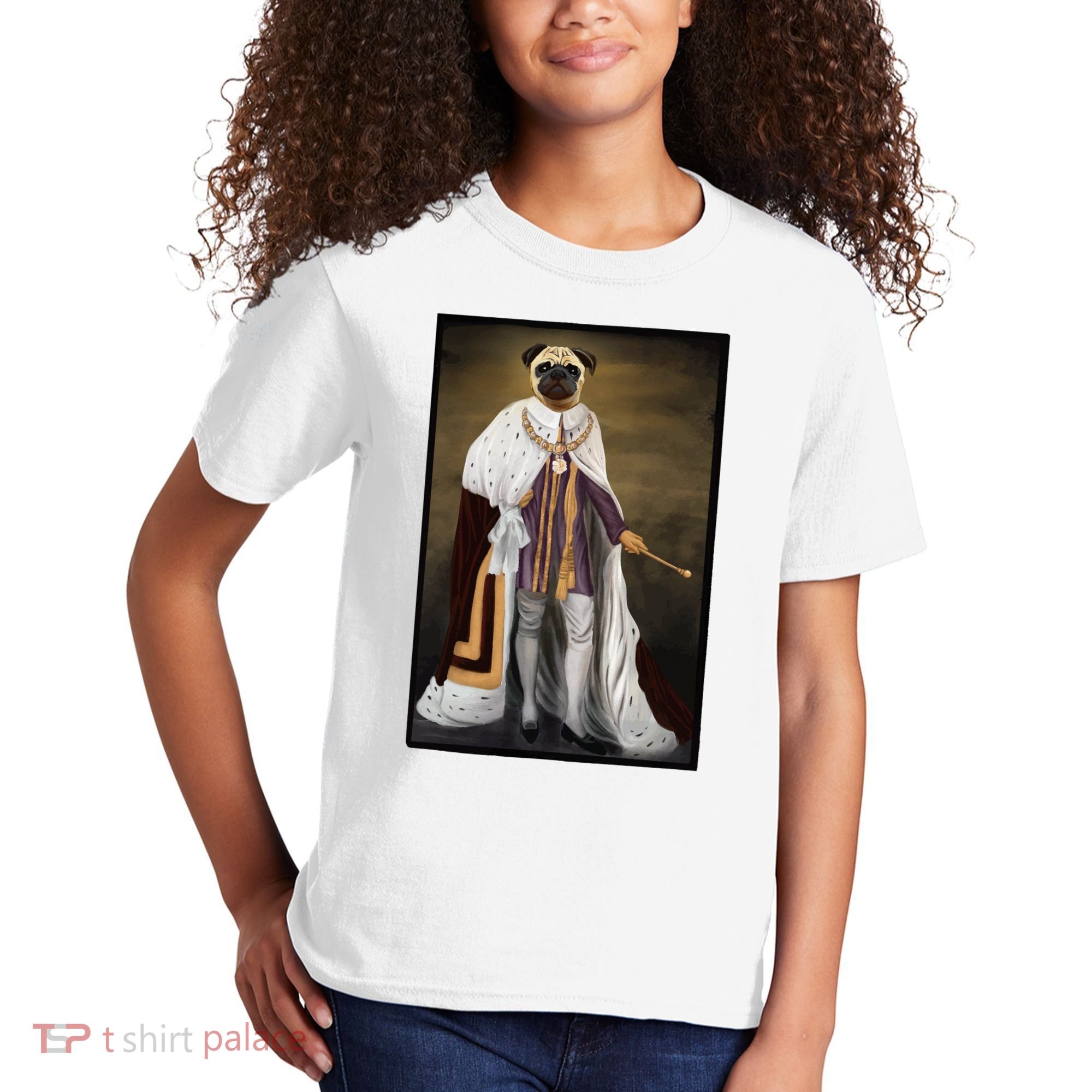 Royalty Pug Funny Kids T-Shirt