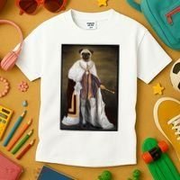 Royalty Pug Funny Kids T-Shirt thumb 3