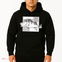 River Perch Fish Sketch Hoodie thumb 2
