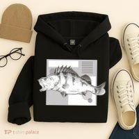River Perch Fish Sketch Hoodie thumb 4
