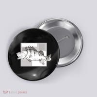 River Perch Fish Sketch Button thumb 0