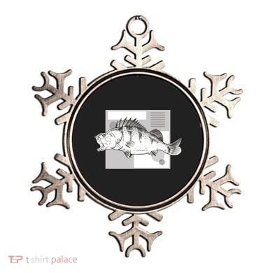 River Perch Fish Sketch Ornament