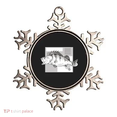 River Perch Fish Sketch Ornament