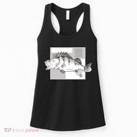 River Perch Fish Sketch Women's Tank Top thumb 0